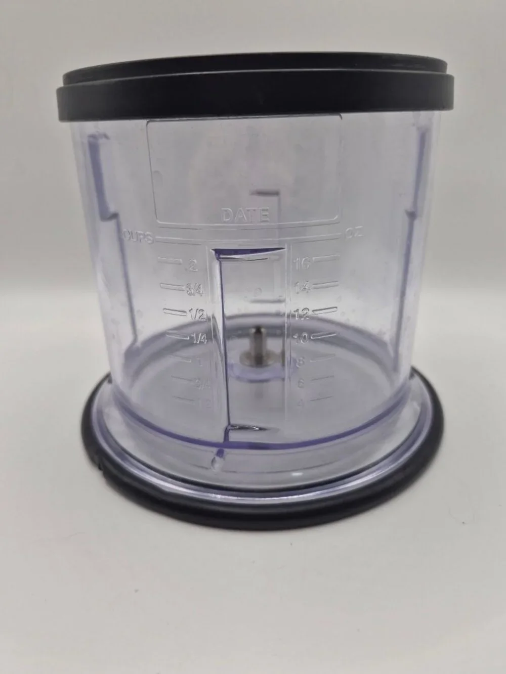 Ninja Food Processor Bowl 16oz Replacement Clear Plastic With Black Lid